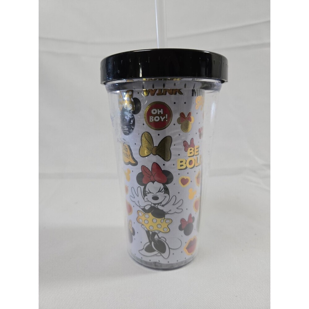 Disney - Classic Characters Tumbler with Stickers and Black Lid 12oz